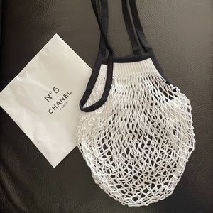 CHANEL N°5 The Factory Collection Mesh Beach Bag